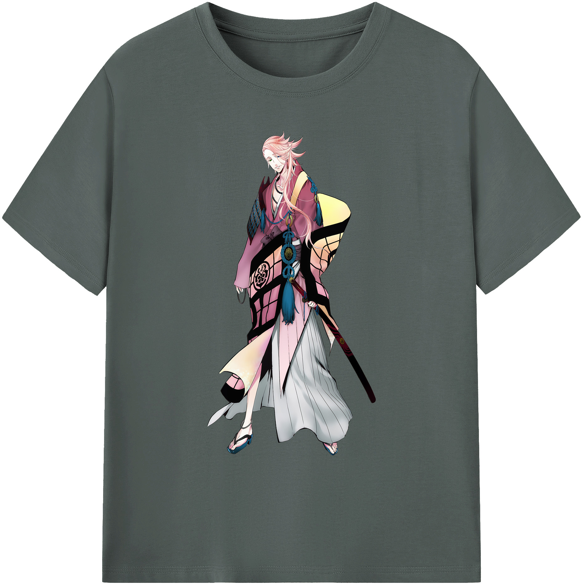 （画像用） 刀剣乱舞 Touken Ranbu 綿100％ メンズ半袖Tシャツ｜肌触りやわらか＆通気性